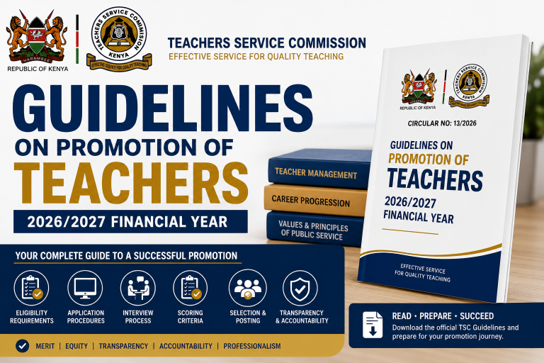 Download the official TSC Promotion Guidelines 2026 PDF