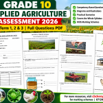 Grade 10 Applied Agriculture Assessment : Questions PDF for Senior School Learners