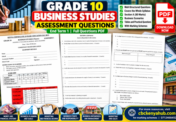 Grade 10 Business Studies PDF Banner