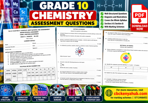 Grade 10 Chemistry Assessment Guide