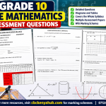 Grade 10 Mathematics Assessment PDF